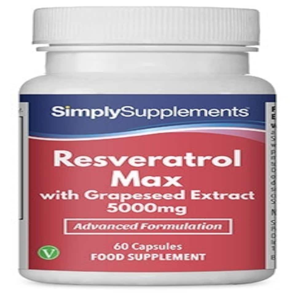 image 1 of Resveratrol Max with Grapeseed Extract 5,000mg - 60 Capsules
