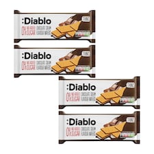 Diablo No Added Sugar Chocolate Cream Wafer Thins 150g 4 Pack