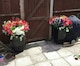 image 4 of Primrose Gloss Tall Flared Square Fibreglass Planter in Black 120cm x 43cm