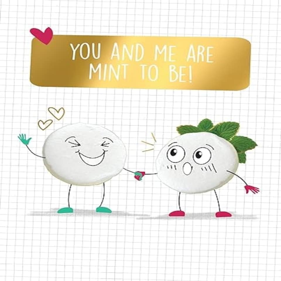 image 1 of You And Me Are Mint To Be! - Funny Valentine's Card