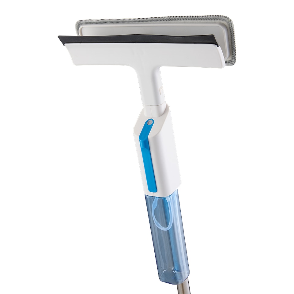 image 1 of Living and Home 2-in-1 Multifunctional Spray Mop & Window Squeegee Cleaner | White