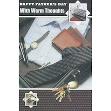 Happy Father's Day With warm Thoughts card