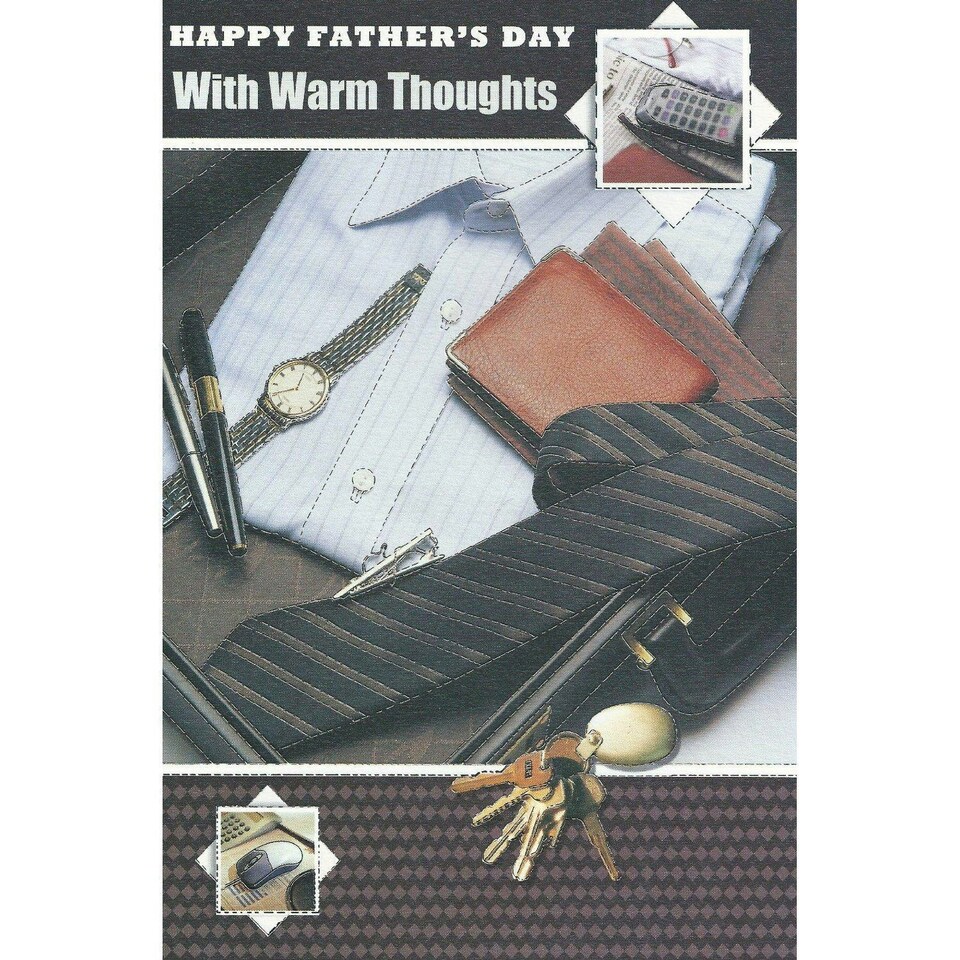 Happy Father's Day With warm Thoughts card