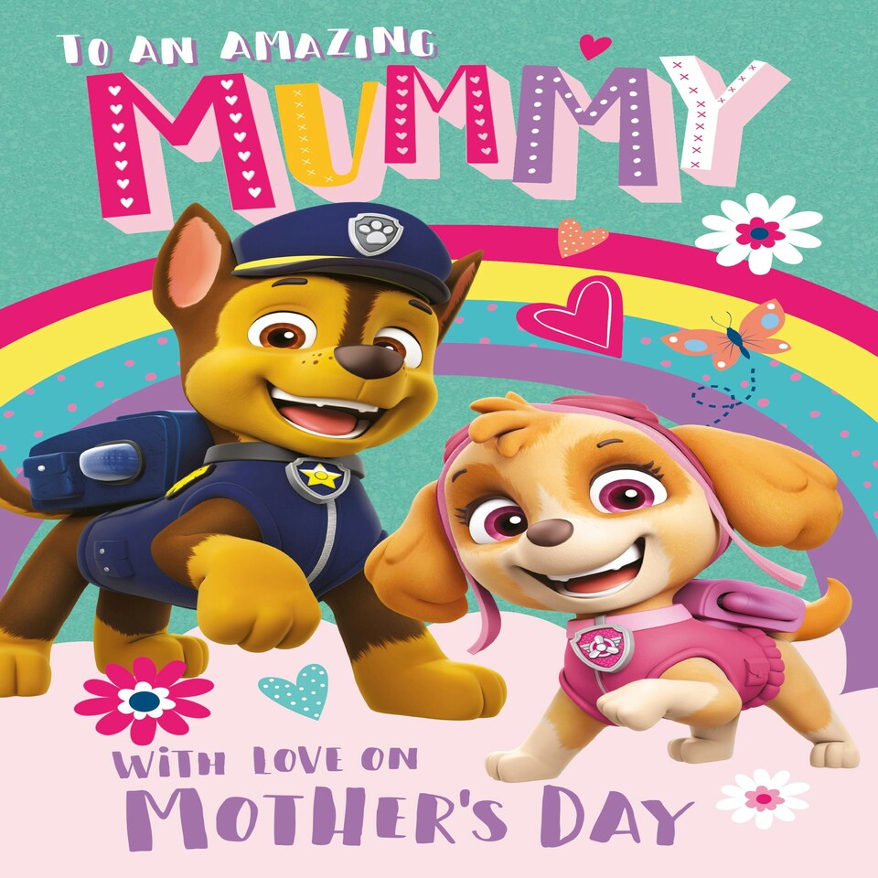 image 1 of Paw Patrol 'Amazing Mummy' Mother's Day Card