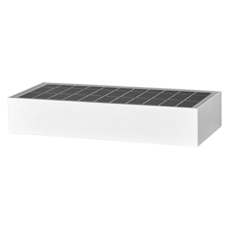 image 1 of Osram ENDURA Style Bricklume Solar Wall Light 6W White | White