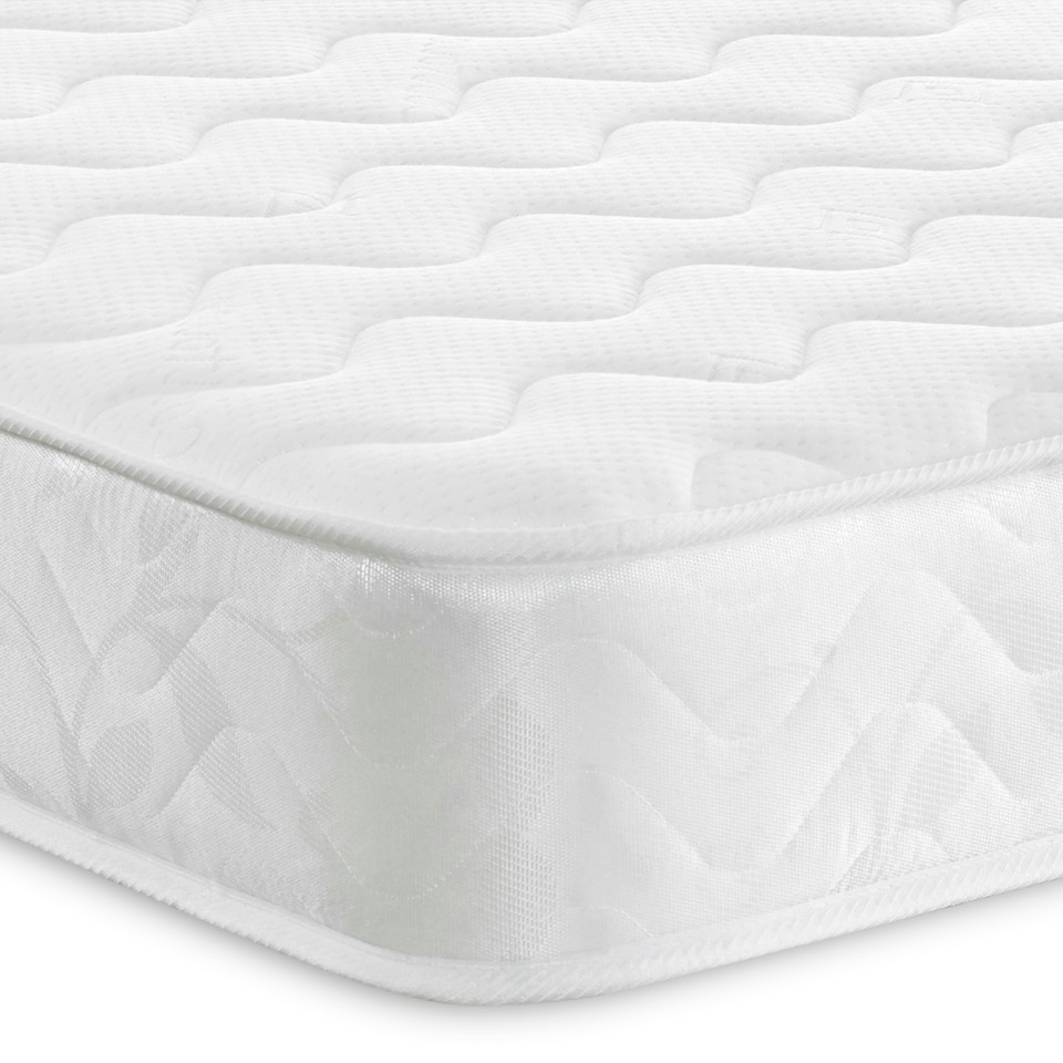image 1 of Hybrid Memory Foam & Coil Spring Mattress - Soft/Medium Comfort, Cooltouch+ White | Double