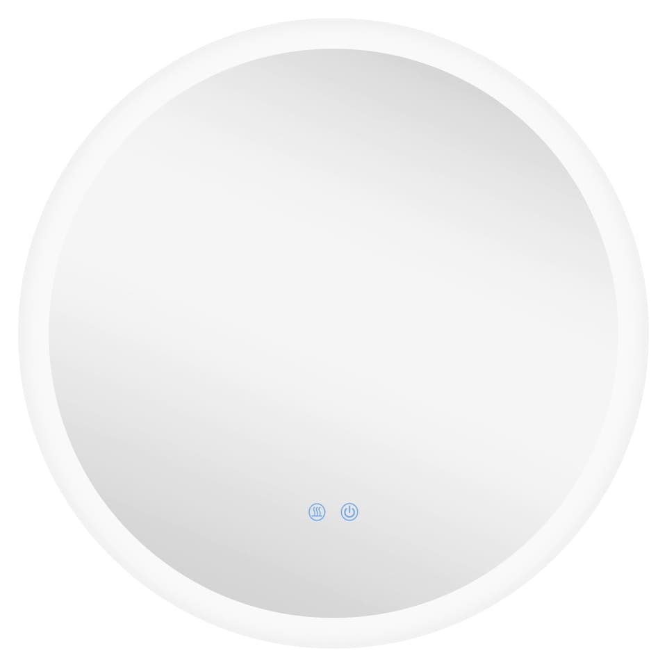 image 1 of kleankin Illuminated Bathroom Mirror with LED Lights, Defogging Film