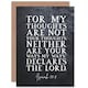 image 1 of Isaiah 55:8 Not Your Thoughts Ways Bible Verse Christian Card