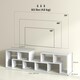 image 7 of HOMCOM TV Unit for TVs up to 75 Inches, Free Combination TV Stand, White