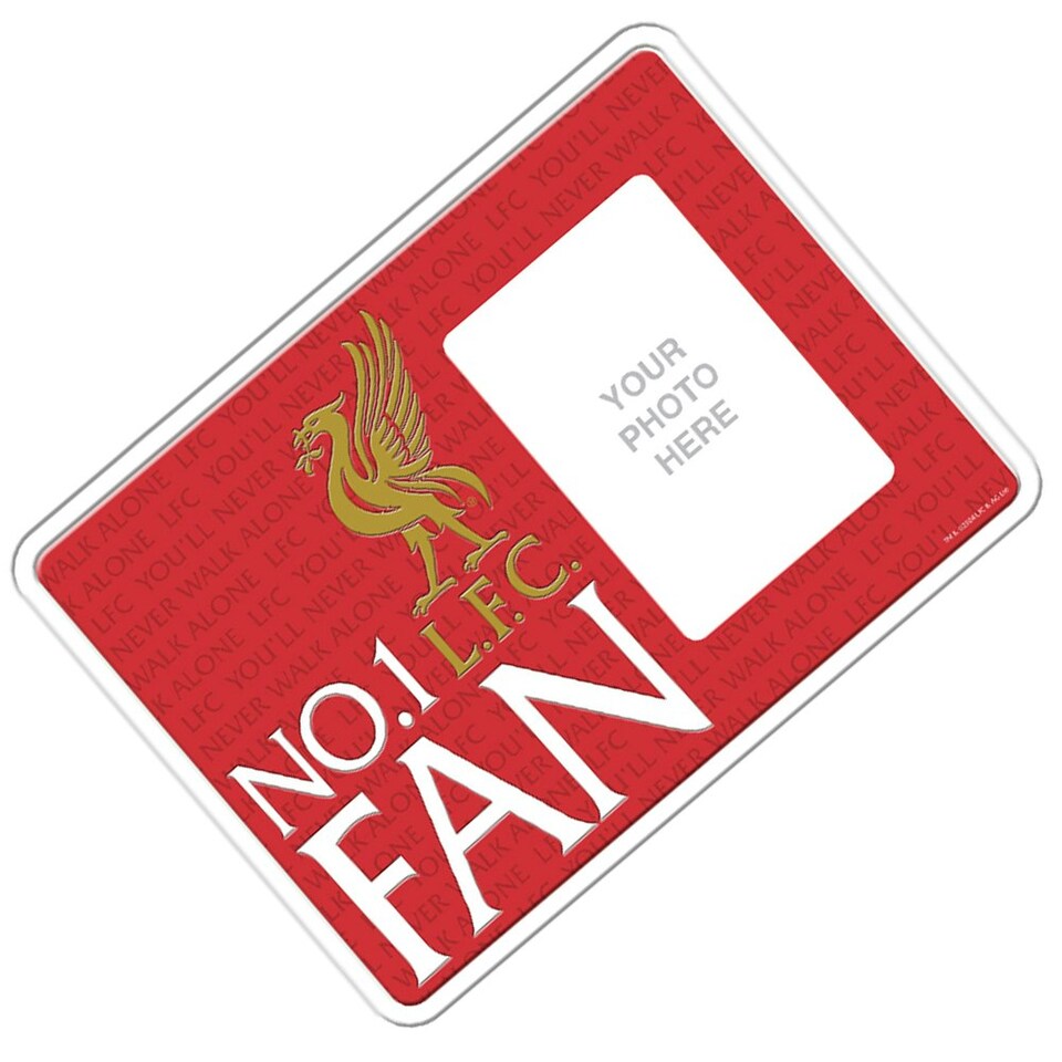 image 1 of Liverpool FC No 1 Fan Photo Frame Sign - Red/White/Gold - One Size