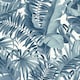 image 1 of Fine Decor A-Street Palm Leaf Wallpaper - Blue/White - 32.1ft x 21in Blue