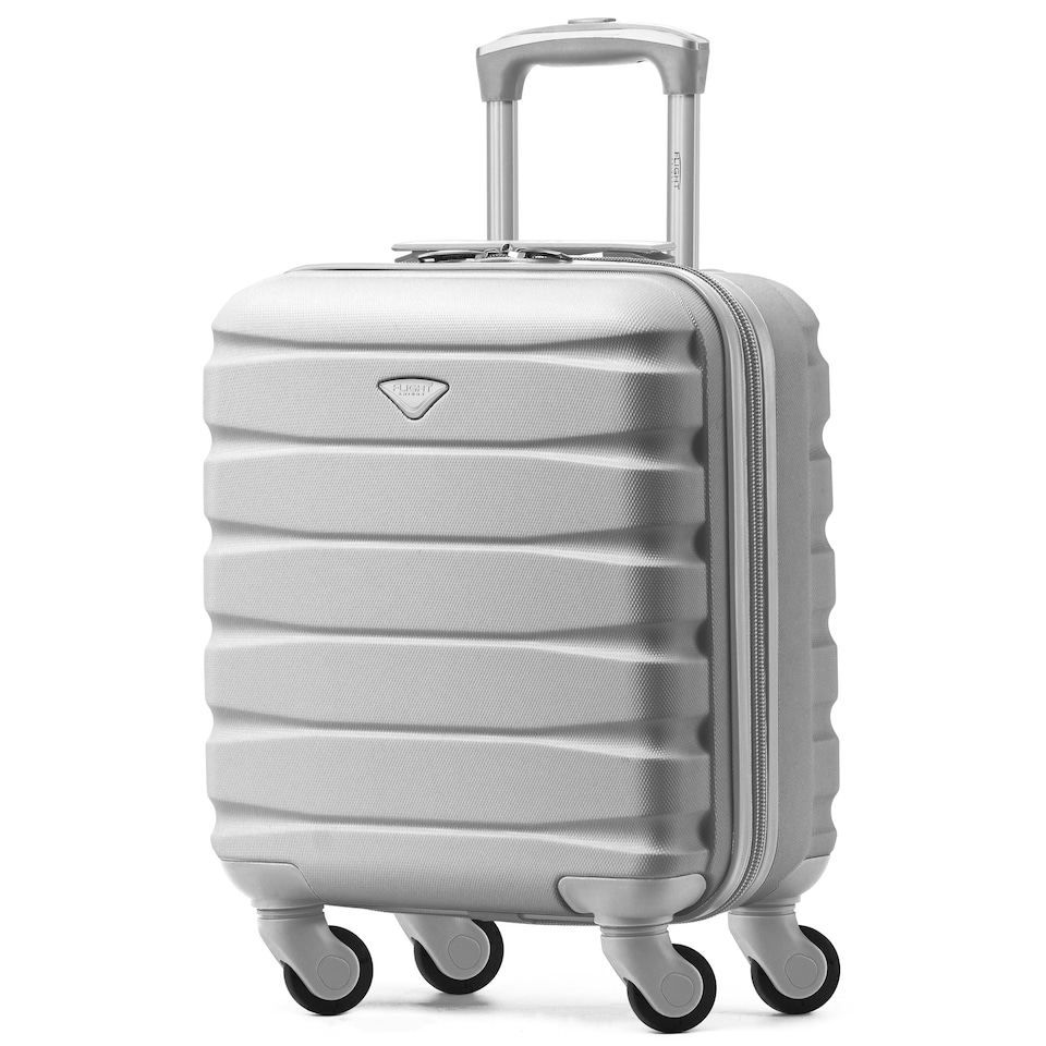 image 1 of 45x36x20cm EasyJet Free Underseat Carry-On Cabin Bag - Lightweight 4 Wheels ABS Hard Shell Suitcase Silver | Cabin Bag