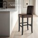 image 7 of Bar Stools with a padded backrest and faux leather cover | Brown | brown | 41 x 40 x 107 cm | 4