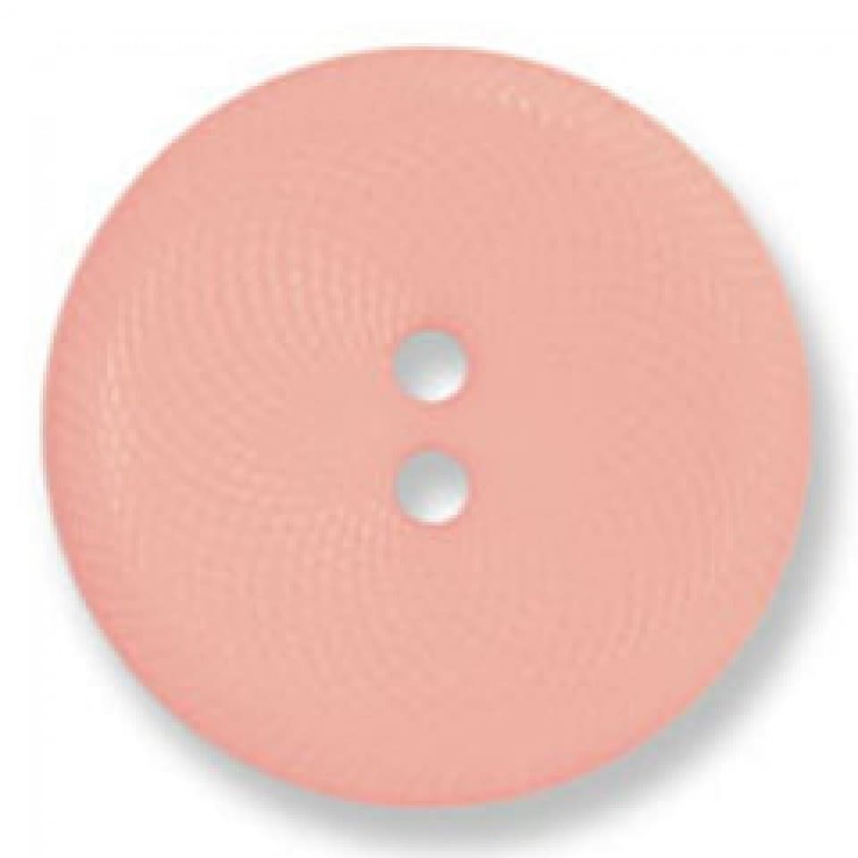 Trimits Peach 28mm Round Nylon Buttons for Dressmaking - each