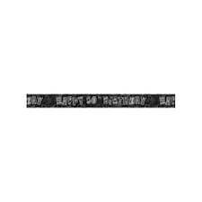 Unique Party Age 80 Prism Birthday Banner - Black/Silver - 9ft