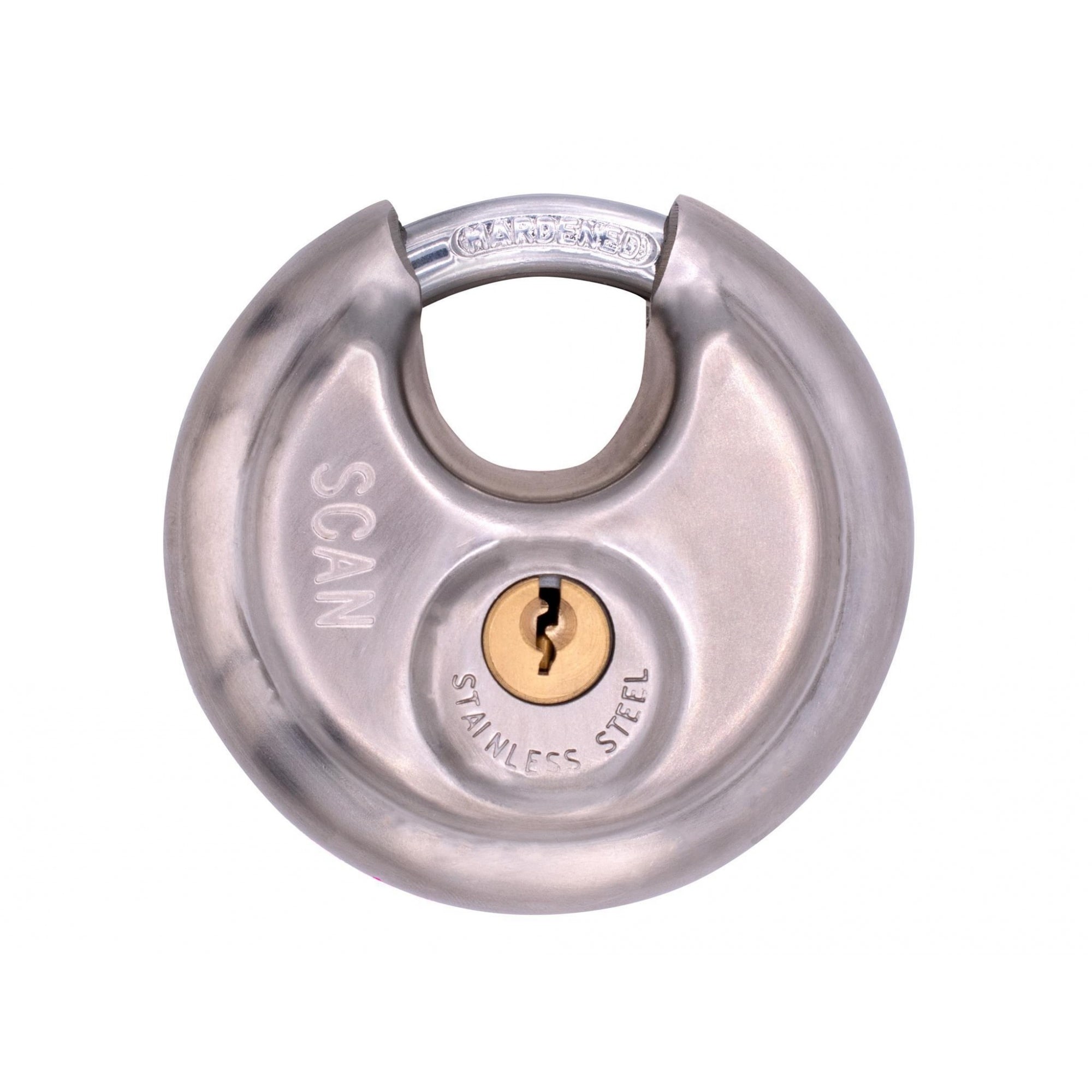 Scan Stainless Steel Disk Type Padlock Multi Multi Colour 1