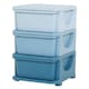 image 6 of HOMCOM Kids Storage Units with Drawers 3 Tier Chest Vertical Dresser Tower Pink | 37cm x 37cm x 56.5cm