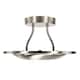 image 6 of Modernistic Semi Flush Energy Saving LED Ceiling Light Fitting in Satin Nickel | Silver