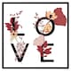 image 2 of Love typography (Picture Frame) Grey | M