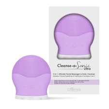 skinChemists Cleanse-A-Sonic Ultra Purple Anti-Ageing Facial Cleansing Device for Exfoliation and Elasticity