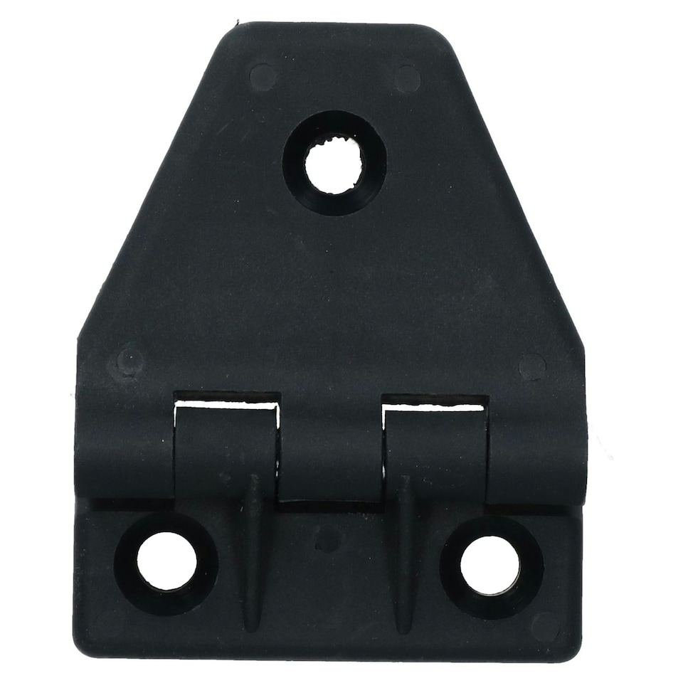 image 1 of 4 Pack Large Black Polyamide Leaf Hinge Reinforced Plastic 80x100mm Italian | Black