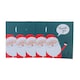 image 3 of Pack of 20 Santa Small Blank Christmas Thank You Cards with Envelopes