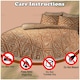image 4 of VELVETIO Tiza Rust Complete Duvet Cover Set with Fitted Sheet Soft Polycotton Bedding Sets Orange | Rust | King