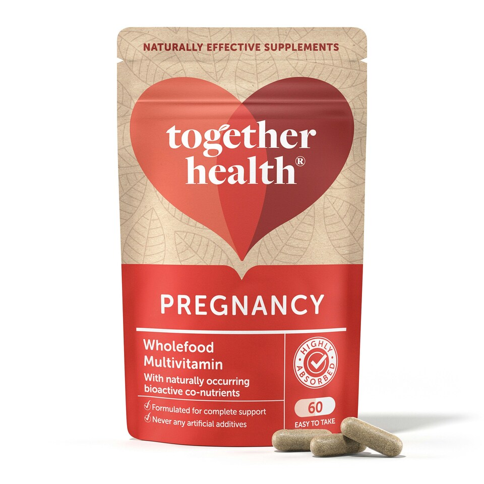 image 1 of Together Health Pregnancy- Wholefood- Folic Acid- 60 Capsules