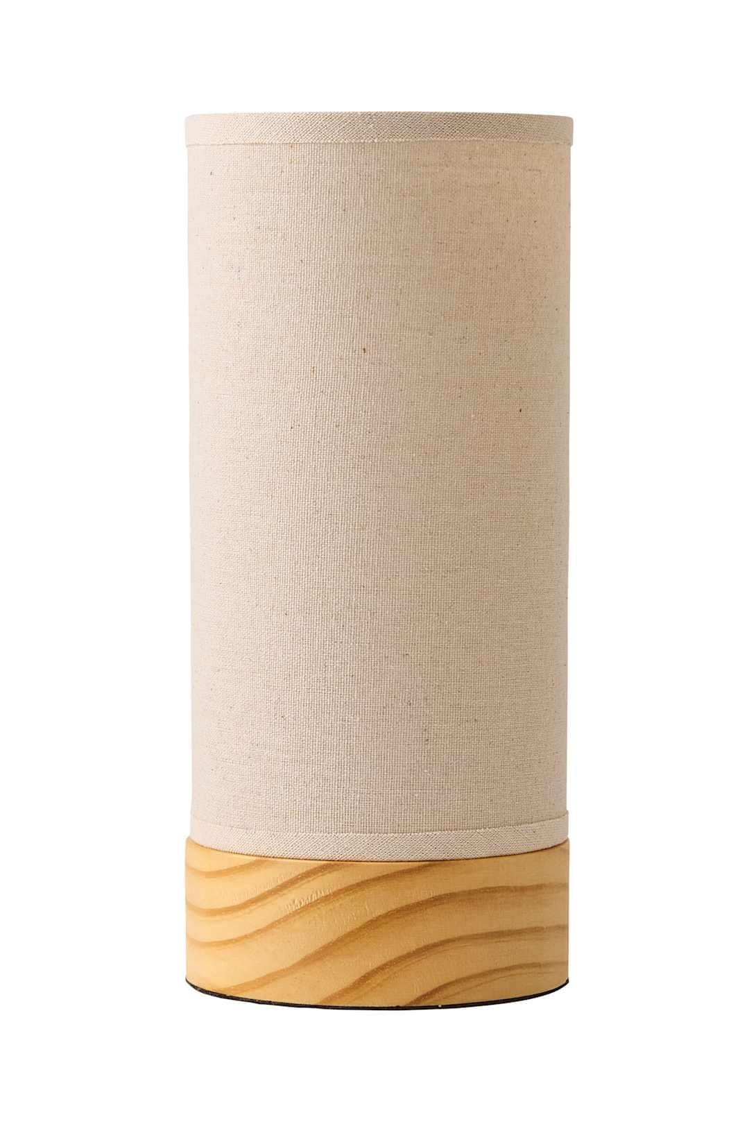 ValueLights Elsa Natural Bamboo Fabric Wooden Table Lamp | Brown