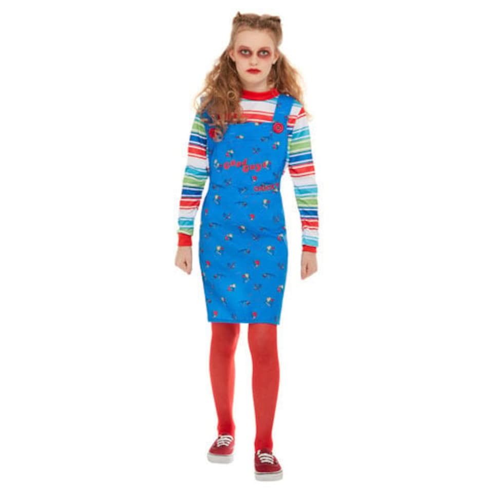 image 1 of Chucky Girls Fancy Dress Halloween Costume Tween - Age 12+
