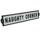 image 2 of Naughty Corner Cast Iron Sign Plaque Wall Door Fence Gate Post House Garden