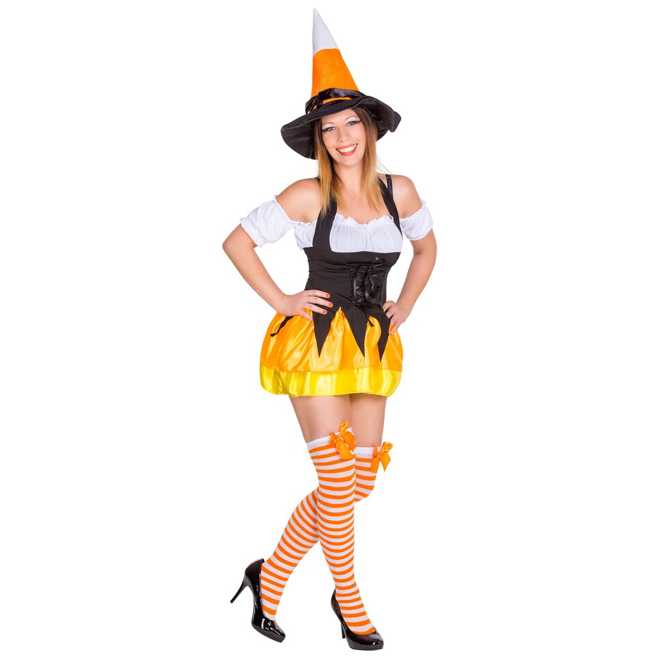 image 1 of Womens Halloween Lady Costume | Orange | orange | S | 1
