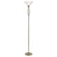 image 1 of Classic Knot Twist Floor Lamp Uplighter in Antique Brass | Gold