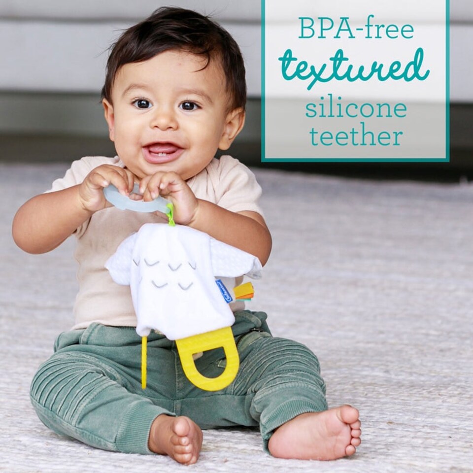 image 1 of Infantino Glow-In-The-Dark Cuddly Pal With Teether