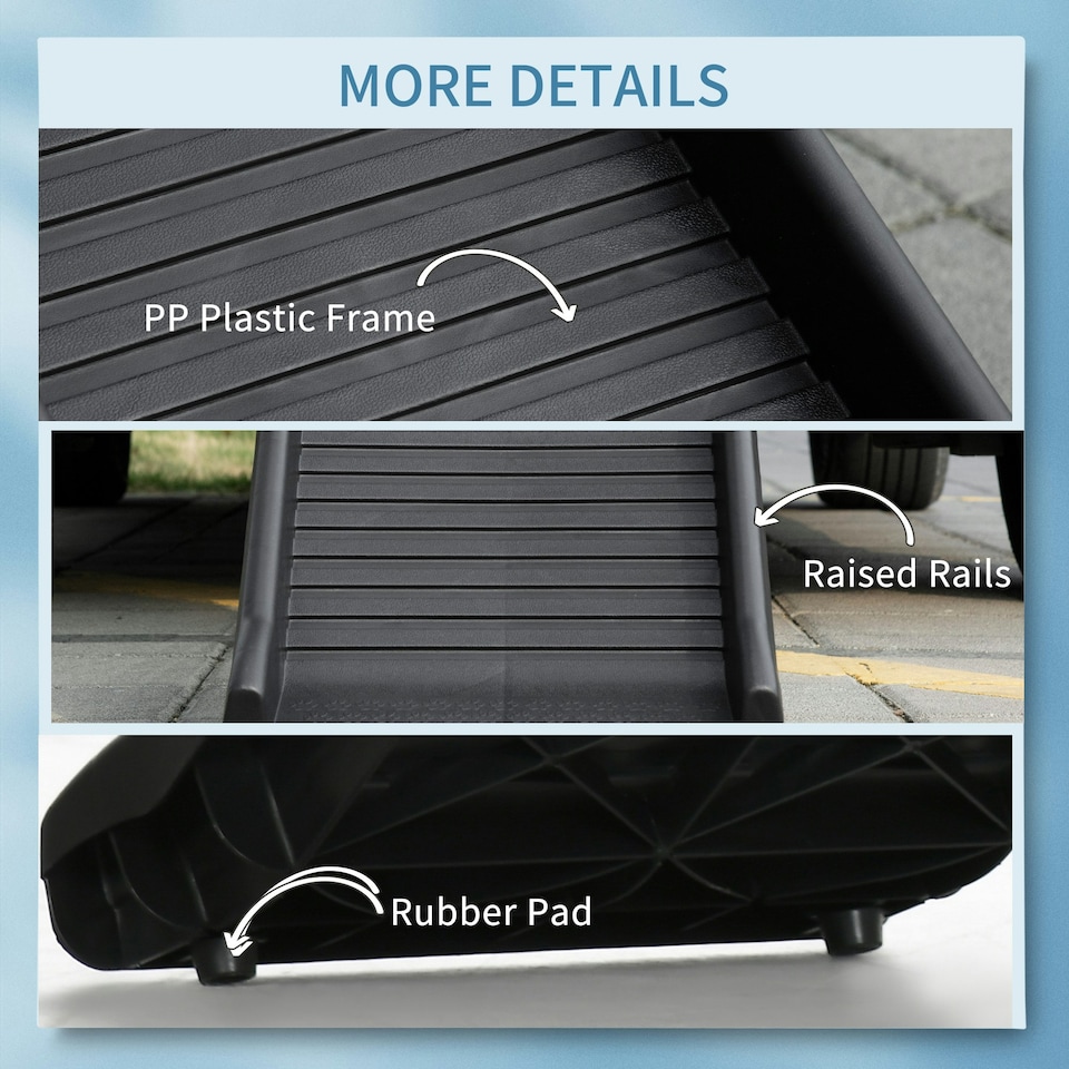 image 1 of PawHut Foldable Pet Ramp Dog Ramp for Cars, Truck, SUV