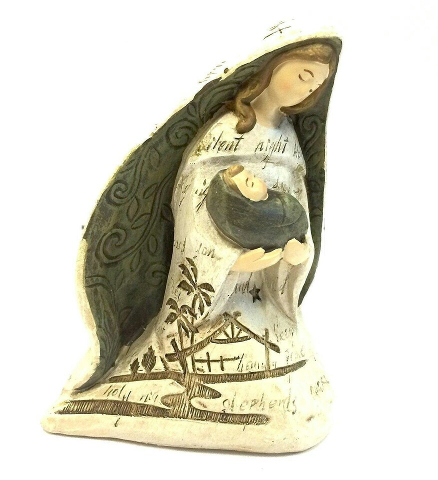 image 1 of Set Of 5 Christmas Nativity Scene Figurine Ornament Statues