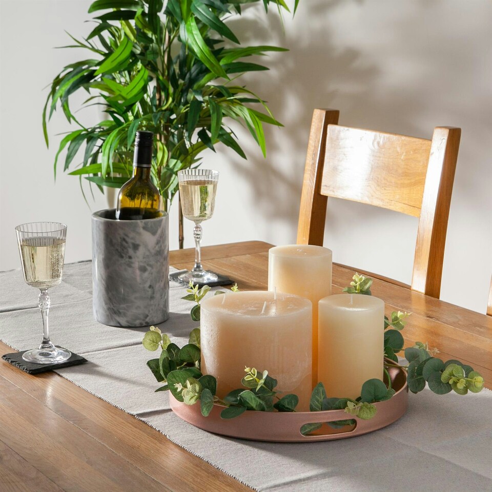 image 1 of Argon Tableware Round Serving Tray - 33cm - Rose Gold Pink