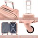 image 2 of Flight Knight 29" Extra Large Suitcase – 20kg Capacity Hard Shell Check-In Luggage with 4 Wheels  100+ Airlines Approved: Ryanair, EasyJet, Jet2, Wizz Air, BA Pink | Rose | Large