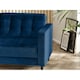 image 4 of Furniturebox Jolene 3 Seater Navy Blue Velvet Sofa