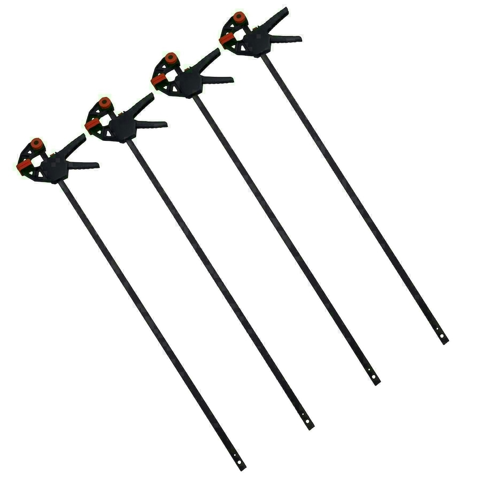 image 1 of 36" Quick Release Ratchet Rapid Bar Speed Clamp Holder Grip Spreader Fastener 4pc