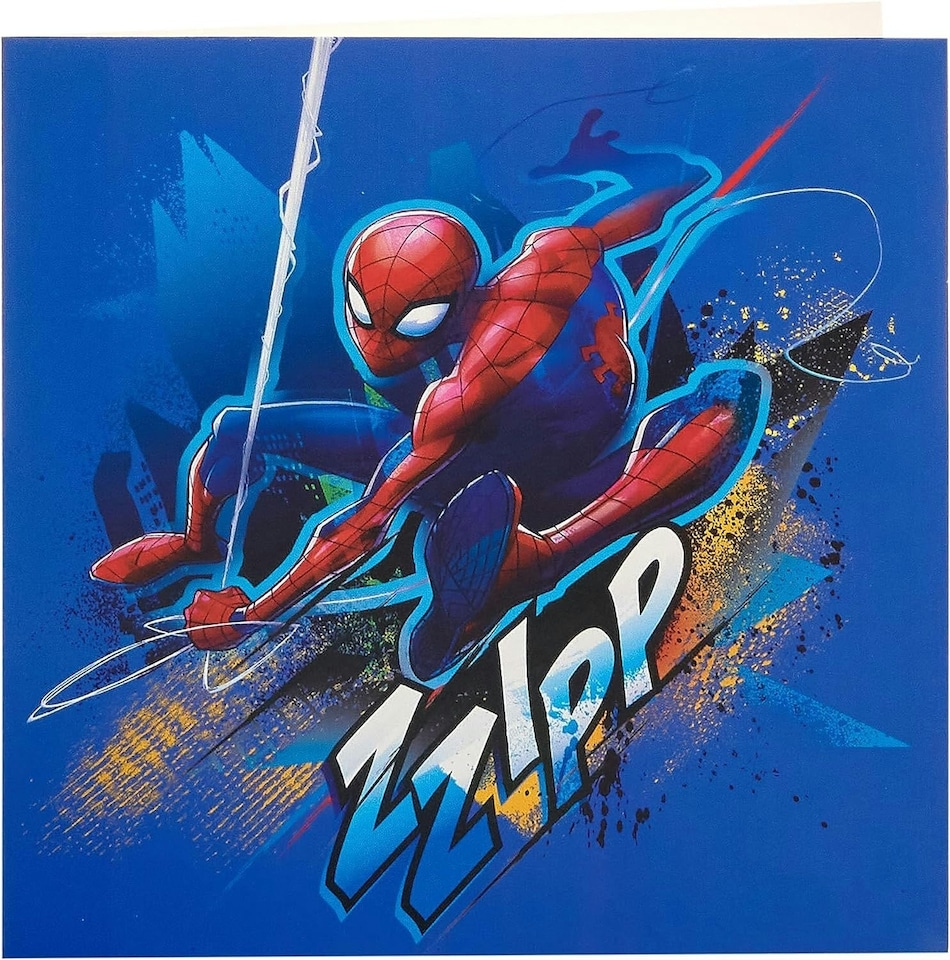 image 1 of Spider-Man Design Marvel Multipack Gift Wrap Card and Tag