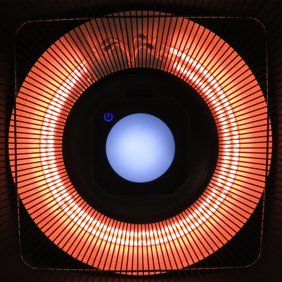 image 1 of Outsunny 2kw Electric Heater LED Halogen Heating Hanging Light Outdoor Remote