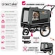 image 2 of Dog Bike Trailer - multifunctional, foldable, including reflectors, leash and flag - Grey