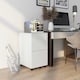 image 2 of Vinsetto Steel File Cabinet with Hanging Bar for Letter A4 Legal Size White