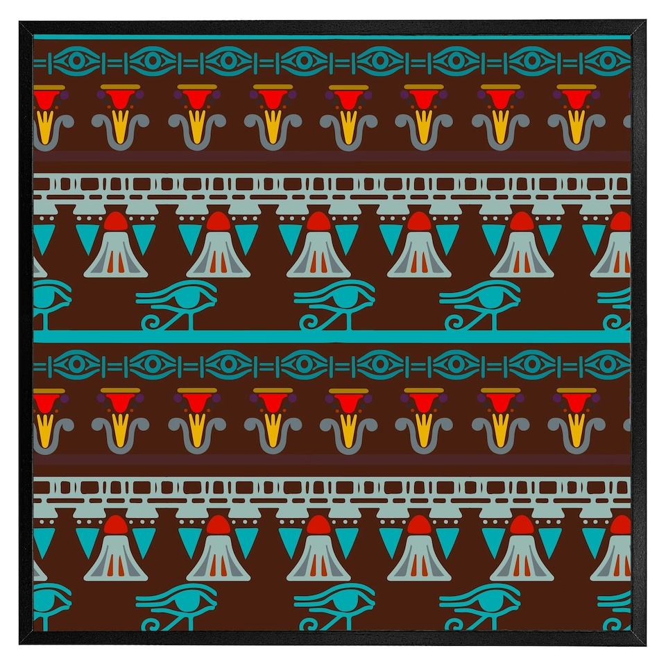 image 1 of Ethnic silhouettes (Picture Frame) Brown / Oak / XL
