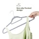 image 5 of 50pc Velvet Hangers Grey