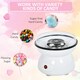 image 10 of HOMCOM 450W Candy Floss Machine, Professional Automatic Cotton Candy Sweet Machine with Candyfloss Sticks, Spoon, Splash Guard, Non-Slip Base for Birthday Christmas Wedding Party, Funfair Style, White