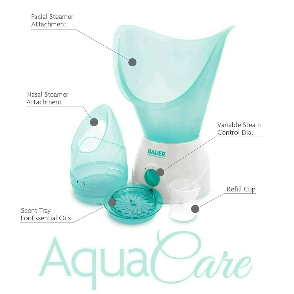 image 1 of Bauer Facial Spa Face Steamer and Nasal Inhaler Set