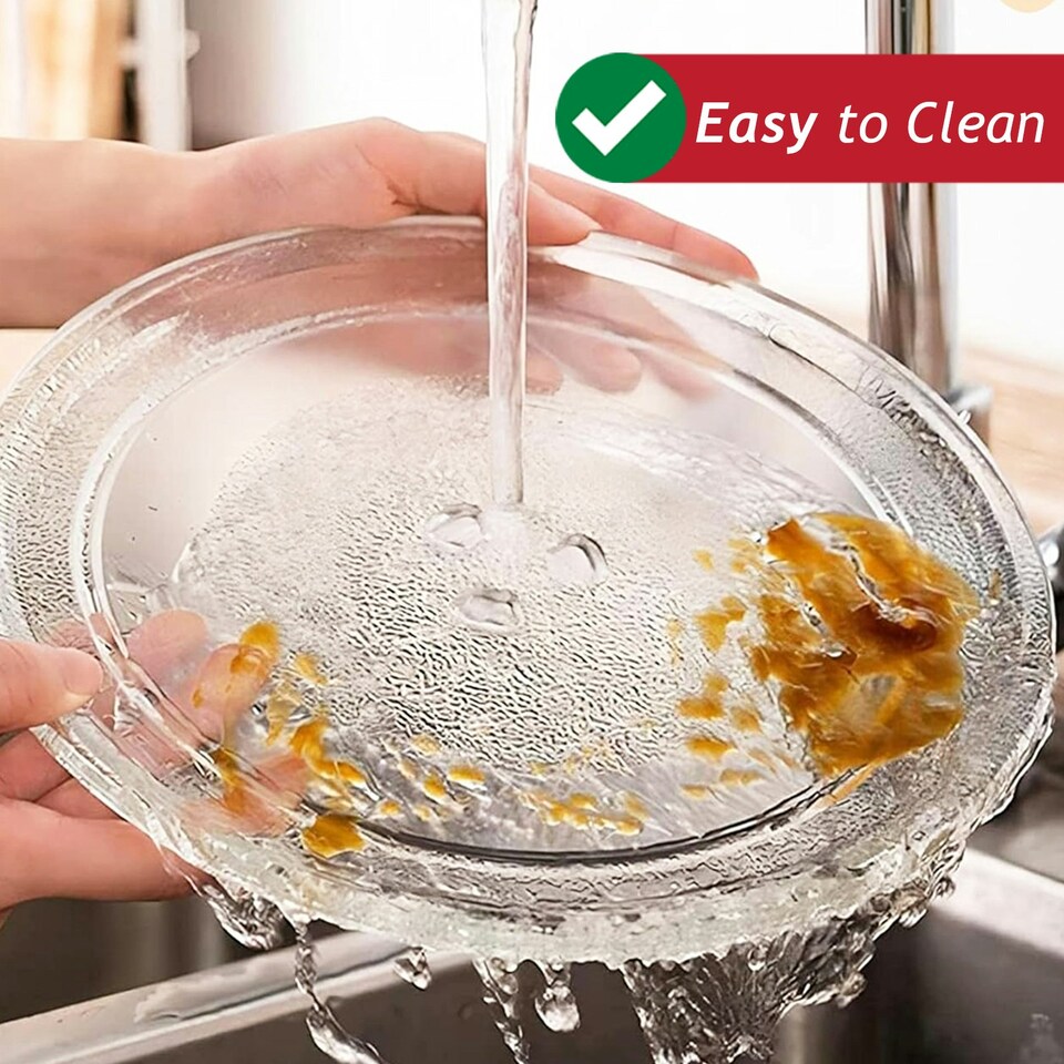 image 1 of SPARES2GO Universal Microwave Turntable Plate Y Type Glass Dish Tray (12.75" / 32.4cm / 324mm)