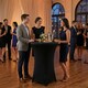 image 2 of Stretch Cocktail Bar Fitted Table Cloth Cover Skirt Spandex Decorative | Black | 4xBlack